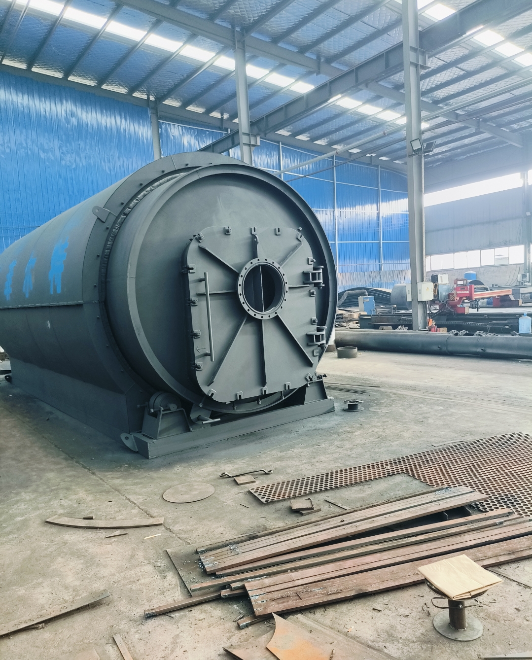 方形的熱解爐爐門