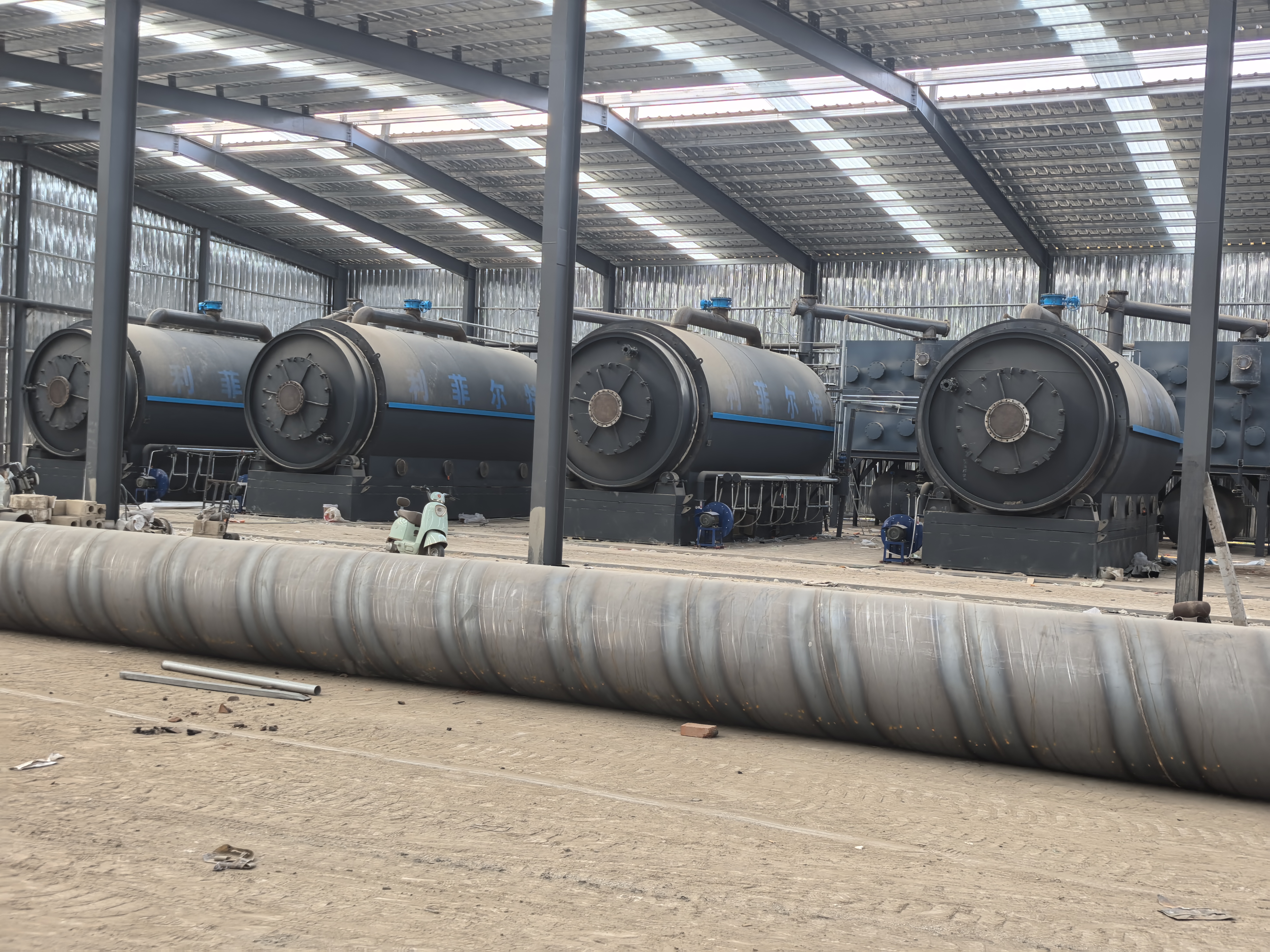 輪胎熱解煉油年處理量的要求