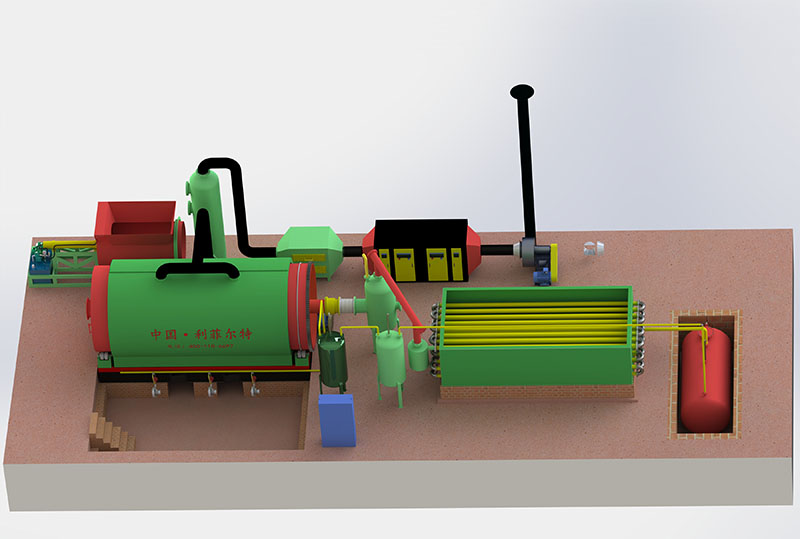 間歇式輪胎煉油設(shè)備工藝流程圖 間歇式輪胎煉油設(shè)備工藝流程圖