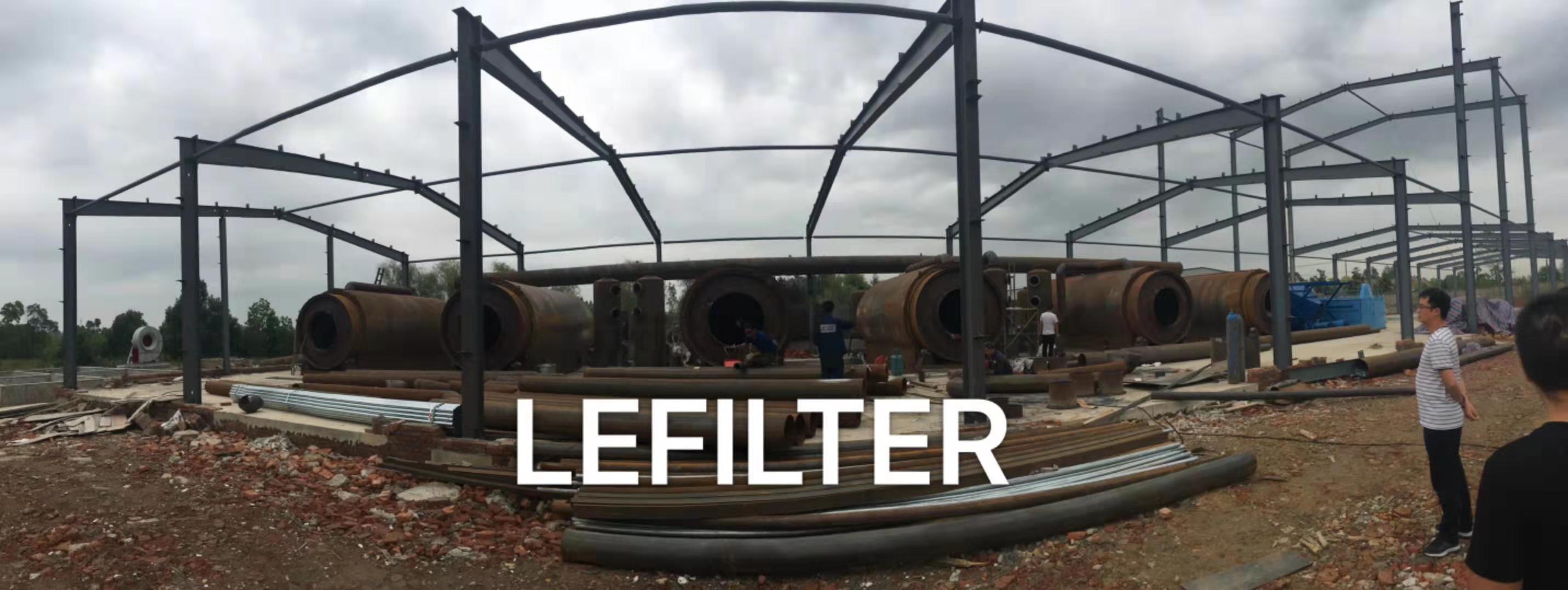 安徽6臺廢輪胎煉油項目現場安裝中